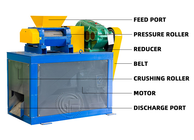 Double roller extrusion granulator