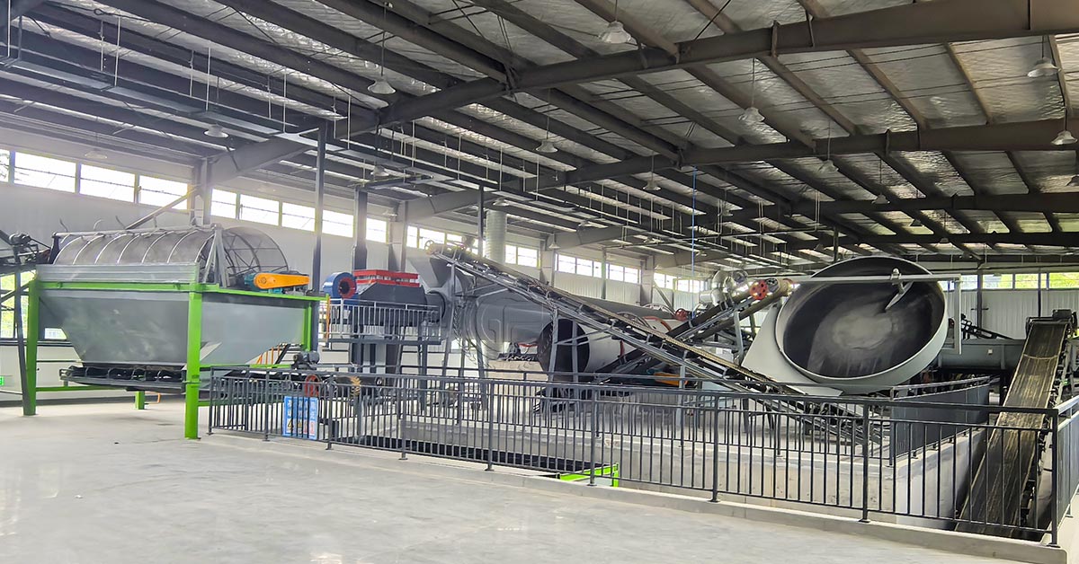 Mineral fertilizer granulation production line