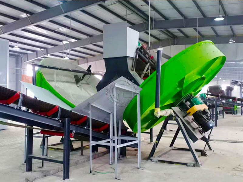 Mineral fertilizer granulation production line