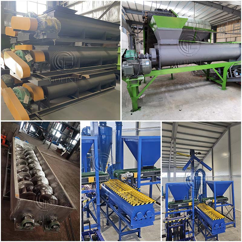 Twin shaft horizontal mixer
